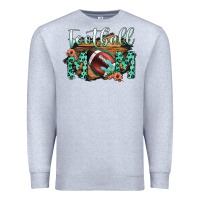 Heather Grey Football Mom Premium Sweatshirt - Bettercallsaul