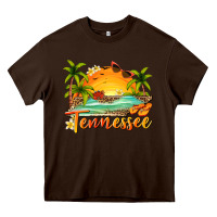 Chocolate Brown tennessee summer billie wilder Heavy Core Tee - texasbilliewilder