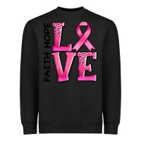 Black faith hope love Heavyweight Sweatshirt - AdoDesignShop