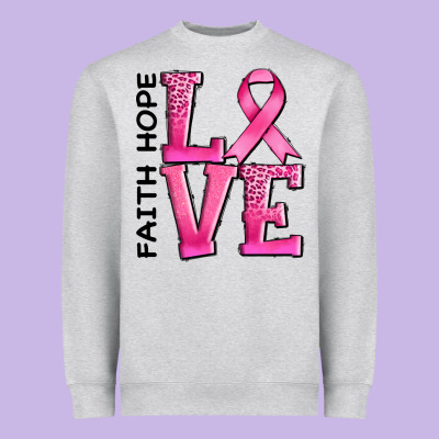Faith Hope Love Heavyweight Sweatshirt Designed By Adodesignshop