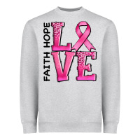 Heather Grey faith hope love Heavyweight Sweatshirt - AdoDesignShop