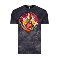 Cloud Black christmas champagne bottle and champagne's Vintage Tee - AdoDesignShop