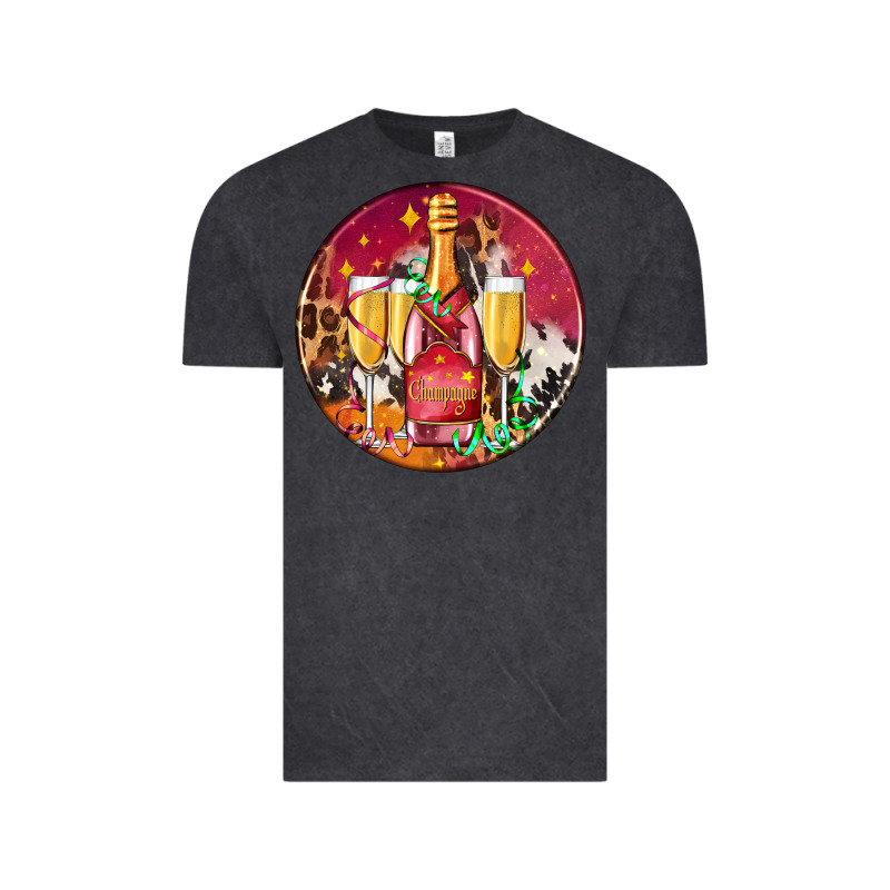 Christmas Champagne Bottle And Champagne's Vintage Tee by AdoDesignShop | Teevron