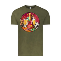 Vintage Olive christmas champagne bottle and champagne's Vintage Tee - AdoDesignShop