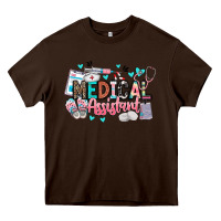 Chocolate Brown medical assistant Heavy Core Tee - BarkalooDesign