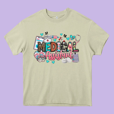 Medical Assistant Heavy Core Tee Designed By Barkaloodesign
