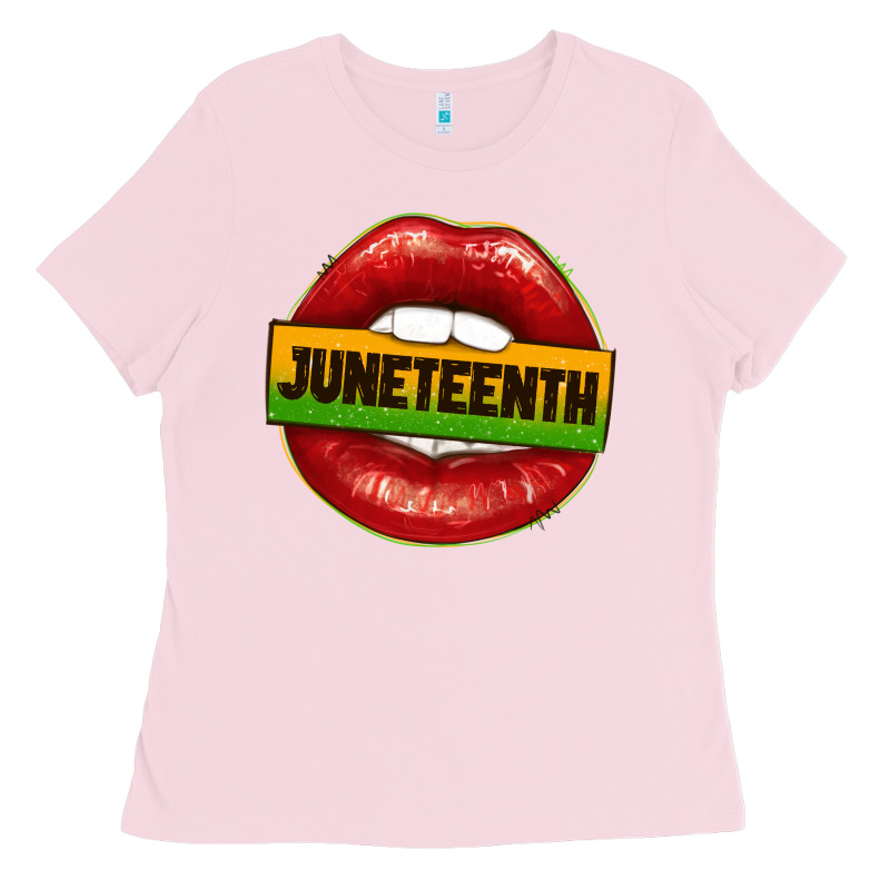 Juneteenth Lips Ladies Tee by texasbilliewilder | Teevron