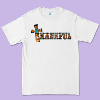 Thankful Pumpkin Cross Premium Tee Designed By Ranaportraitstore