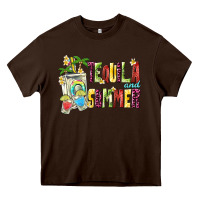 Chocolate Brown tequila and summer Heavy Core Tee - texasbilliewilder