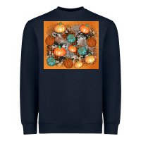 Navy cowhide pumpkin Heavyweight Sweatshirt - AdoDesignShop