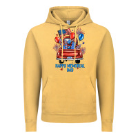 Vintage Mustard happy memorial day farm truck Vintage Hoodie - JahusDesignShop