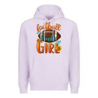 Lilac Football kinda Girl Premium Hoodie - NancyCooperArtShop