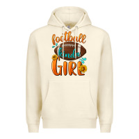 Sandshell Football kinda Girl Premium Hoodie - NancyCooperArtShop