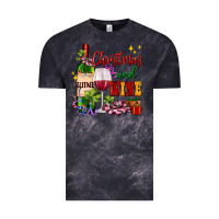 Cloud Black Christmas and wine Vintage Tee - AdoDesignShop