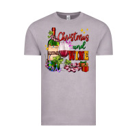 Vintage Zinc Christmas and wine Vintage Tee - AdoDesignShop