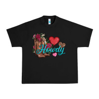 Black valentines day howdy and boots Urban Heavy Tee - AdoDesignShop