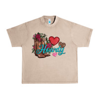 French Oak valentines day howdy and boots Urban Heavy Tee - AdoDesignShop