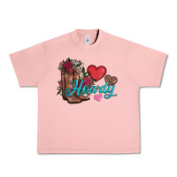 Salmon valentines day howdy and boots Urban Heavy Tee - AdoDesignShop
