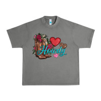 Tornado valentines day howdy and boots Urban Heavy Tee - AdoDesignShop