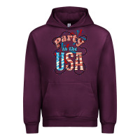 Mauve Wine Party in the USA 4th of july Urban Hoodie - HowdyJamesFarm