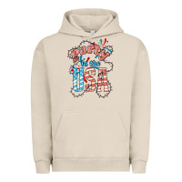 Pigment French Oak Party in the USA 4th of july Urban Hoodie - HowdyJamesFarm
