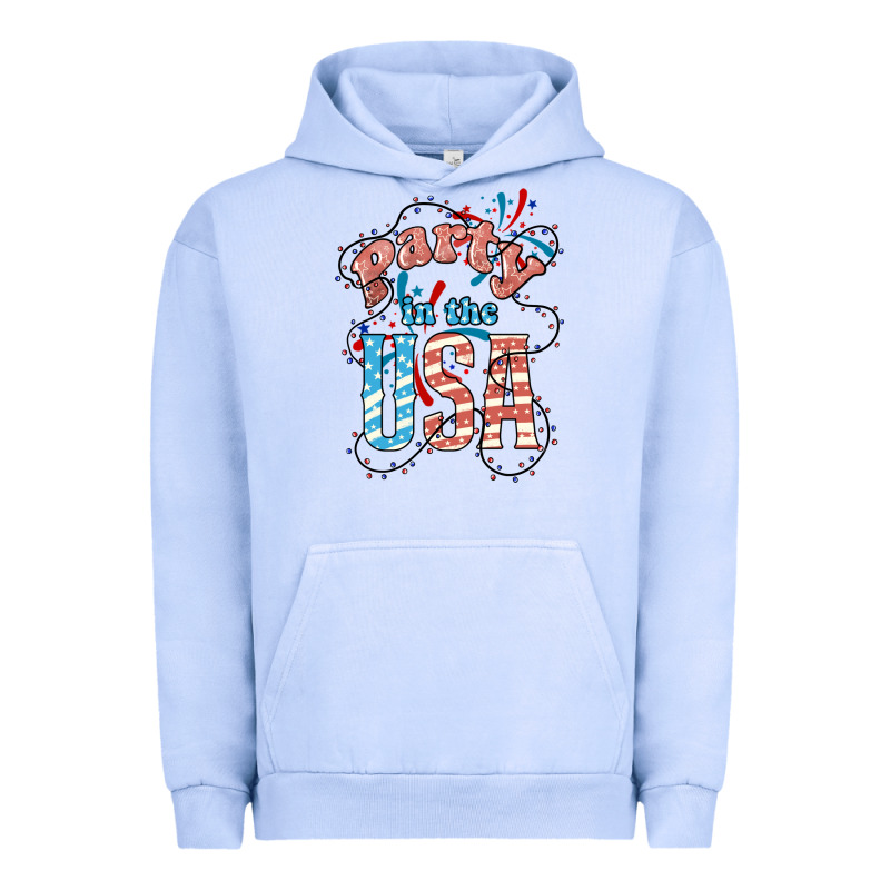 Party In The Usa 4th Of July Urban Hoodie by HowdyJamesFarm | Teevron