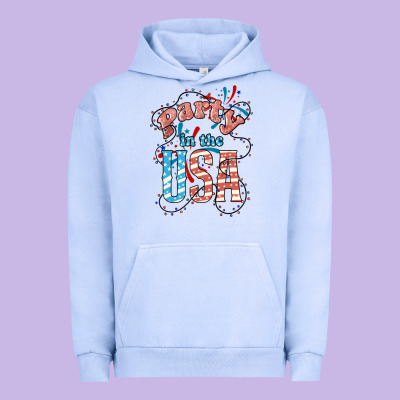 Party In The Usa 4th Of July Urban Hoodie Designed By Howdyjamesfarm