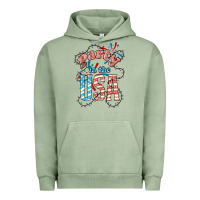 Pigment Oil Green Party in the USA 4th of july Urban Hoodie - HowdyJamesFarm