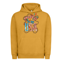 Pigment Peanut Butter Party in the USA 4th of july Urban Hoodie - HowdyJamesFarm