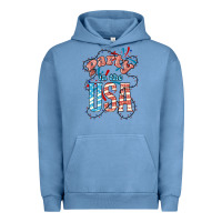 Pigment Pebble Blue Party in the USA 4th of july Urban Hoodie - HowdyJamesFarm