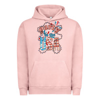 Pigment Salmon Party in the USA 4th of july Urban Hoodie - HowdyJamesFarm