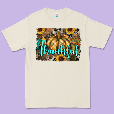 Thankful Pumpkin Premium Tee Designed By Ranaportraitstore