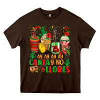Chocolate Brown ay ay ay ay canta y no llores coffee cups Heavy Core Tee - Zillion Design Studio