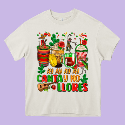 Ay Ay Ay Ay Canta Y No Llores Coffee Cups Heavy Core Tee Designed By Zillion Design Studio