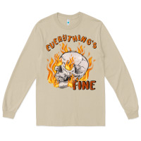 Mushroom everything's fine Long Sleeve Tee - MaliasSmallBusiness