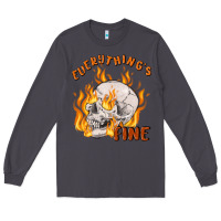 Smoke everything's fine Long Sleeve Tee - MaliasSmallBusiness