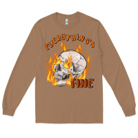 Toasted Coconut everything's fine Long Sleeve Tee - MaliasSmallBusiness