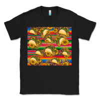 Tacos And Sunflowers With Serape Leopard Background Classic Tee | Teevron