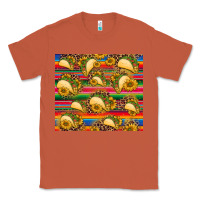 Copper tacos and sunflowers with serape leopard background Classic Tee - BarkalooDesign