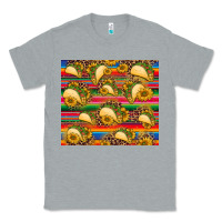 Heather Grey tacos and sunflowers with serape leopard background Classic Tee - BarkalooDesign