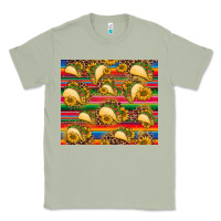 Matcha tacos and sunflowers with serape leopard background Classic Tee - BarkalooDesign