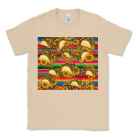 Mushroom tacos and sunflowers with serape leopard background Classic Tee - BarkalooDesign