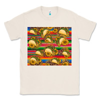 Natural tacos and sunflowers with serape leopard background Classic Tee - BarkalooDesign