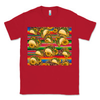 Red tacos and sunflowers with serape leopard background Classic Tee - BarkalooDesign