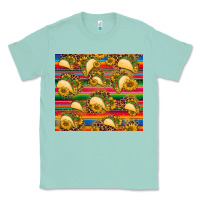 Seafoam tacos and sunflowers with serape leopard background Classic Tee - BarkalooDesign