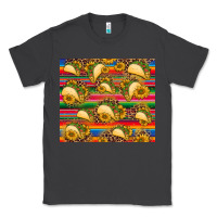 Smoke tacos and sunflowers with serape leopard background Classic Tee - BarkalooDesign