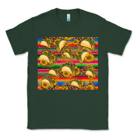 Sports Green tacos and sunflowers with serape leopard background Classic Tee - BarkalooDesign