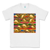 White tacos and sunflowers with serape leopard background Classic Tee - BarkalooDesign