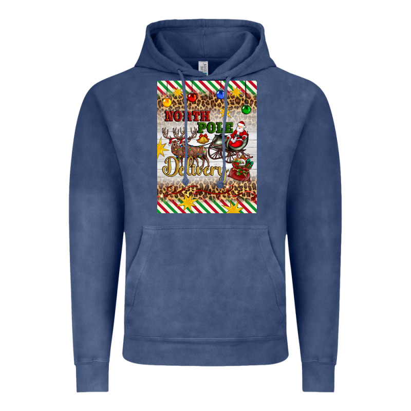 Christmas North Pole Delivery Vintage Hoodie by Artiststas | Teevron