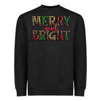 Black merry and bright Heavyweight Sweatshirt - AdoDesignShop